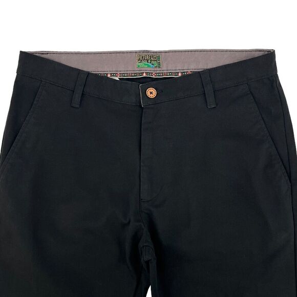 Picture Organic Clothing Men's Cuffed Chino Pants Black 32x30 - Picture 3 of 12